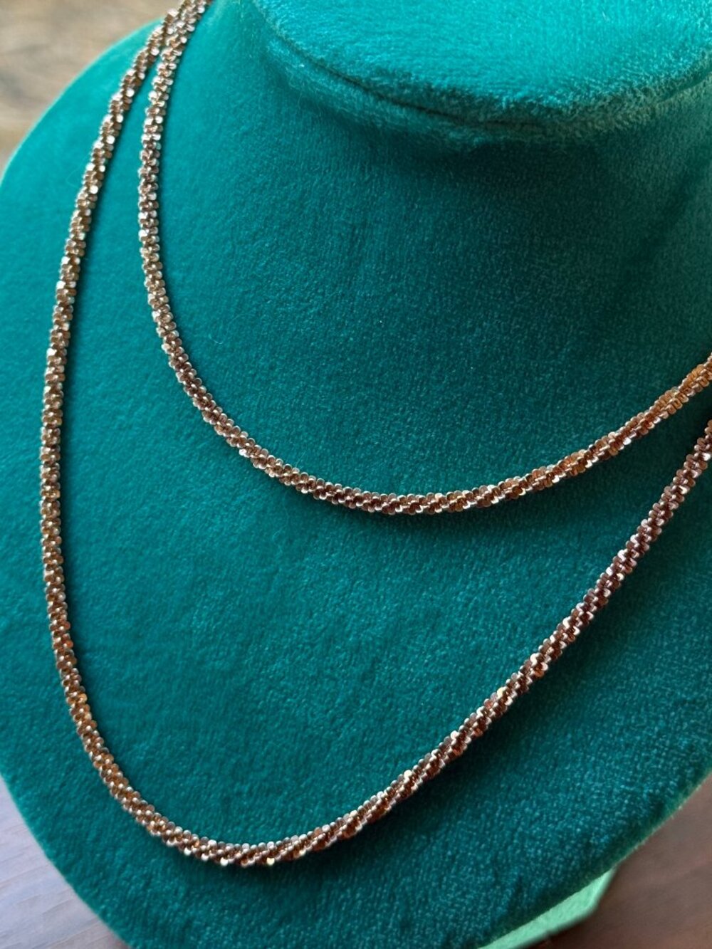 Milor Italy Vintage Sterling Silver Glitter Chain